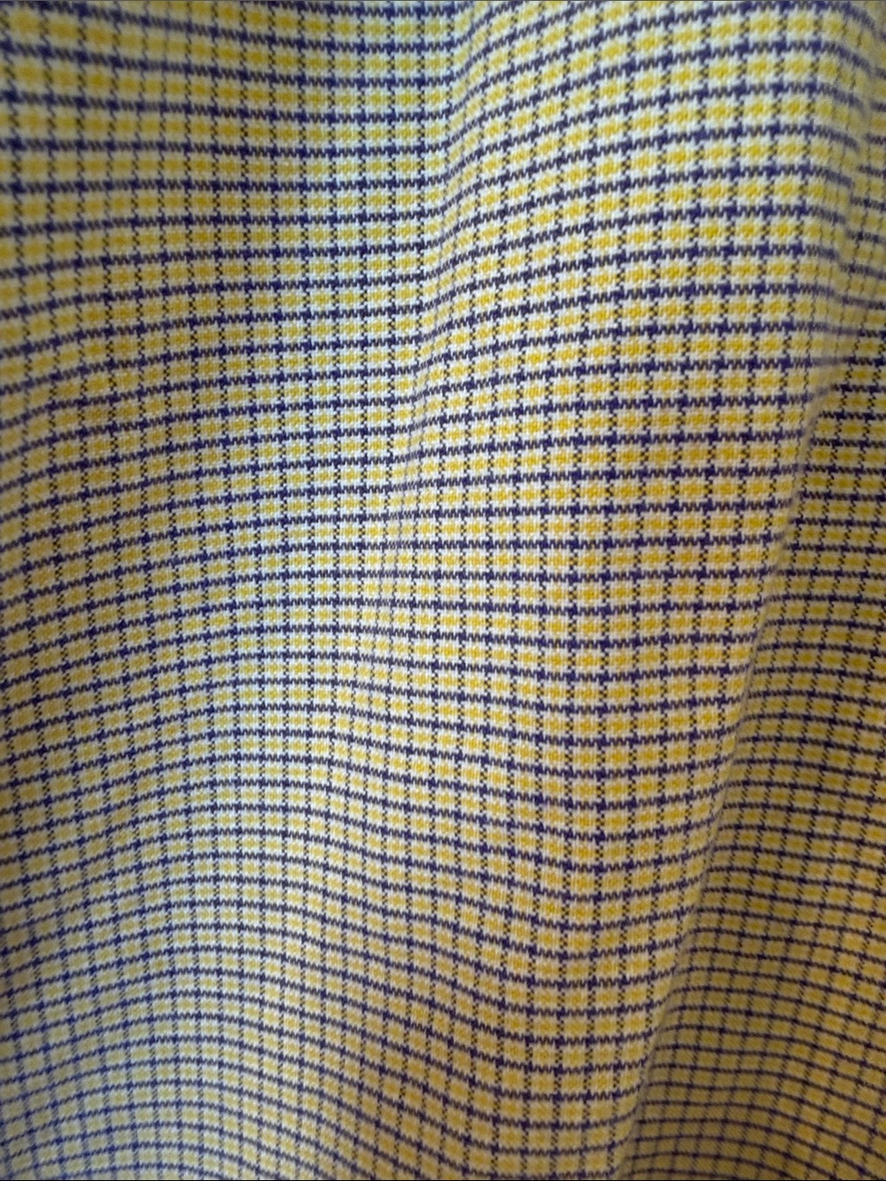 Ralph Lauren Blake XL 100% Oxford Cotton Button Down Shirt Yellow Blue Check - Picture 5 of 10